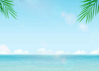 Vector Tropical Beach Background