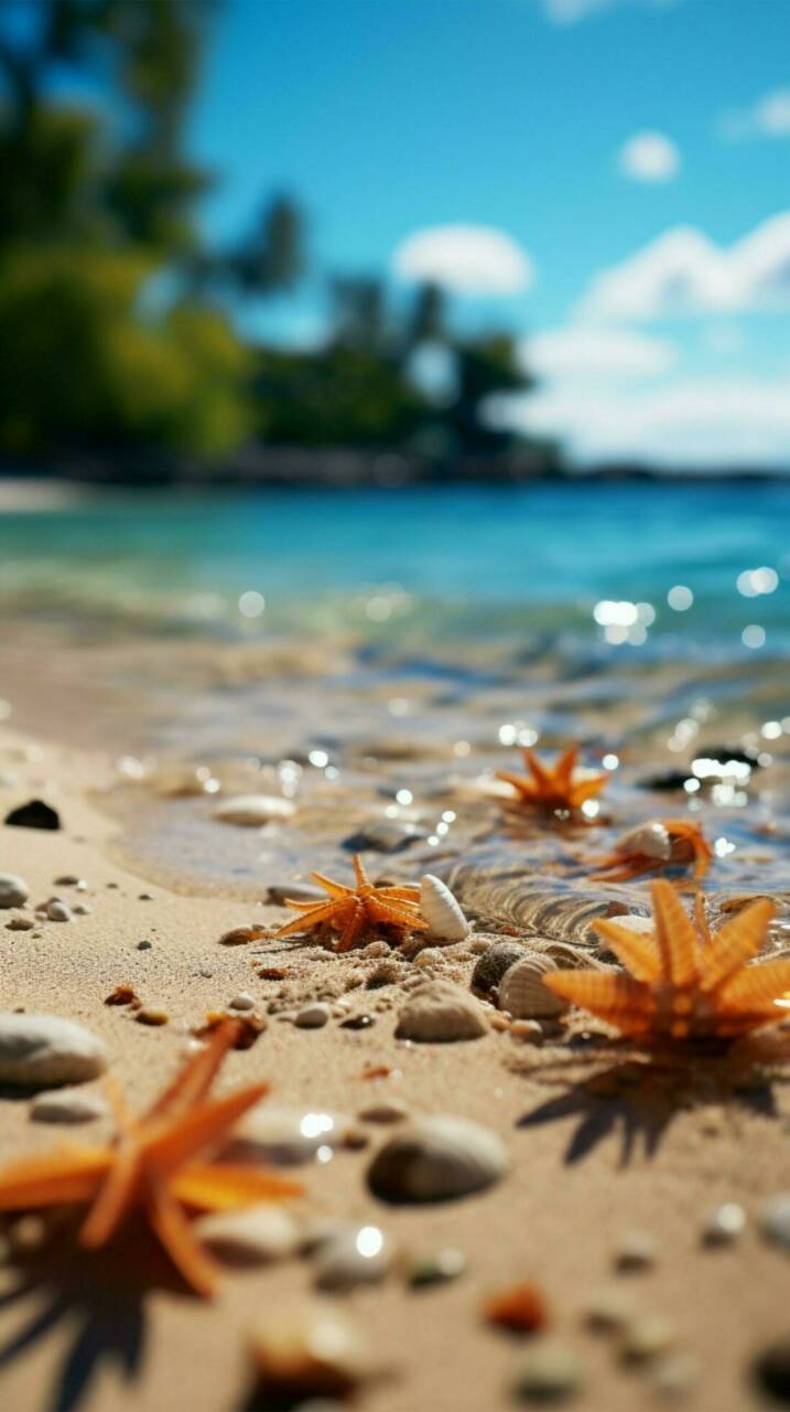 tropical-paradise-sand-and-blurred-palm-beach-bokeh-depict-summer-travel-concept-vertical-mobile-wallpaper-ai-generated-free-photo