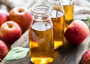 Fresh apple juice close up shot