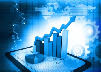 Industrial growth of  business chart