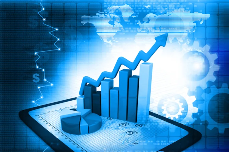 Industrial growth of  business chart