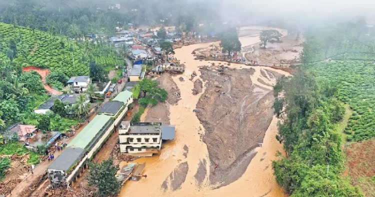 Image of Wayanad landslide area