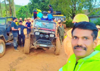 വയനാട്ടിലെ ദുരന്തഭൂമിയിൽ രക്ഷാപ്രവർത്തനെത്തിയ ശ്രീരാജ്