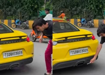 Man Tries To Light Cigarette With Porsche’s Exhaust