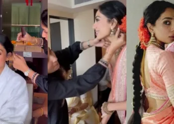 Sobhita Dhulipala engagement makeup video