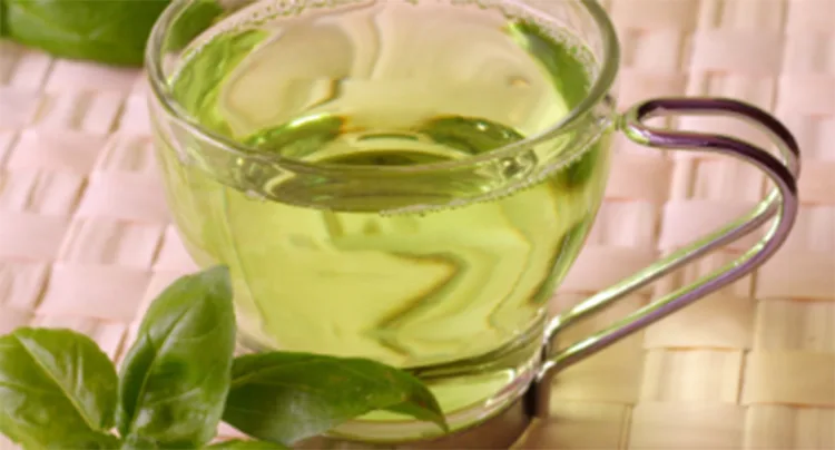 Drink a glass of green tea in the morning...