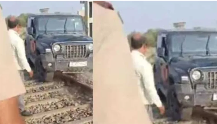 Youth arrested for driving jeep on railway tracks to film reel