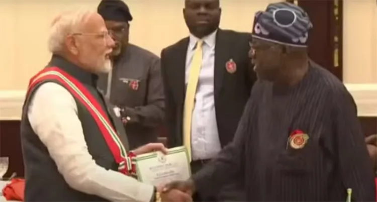 Nigeria's Grand Commander of the Order of Niger conferred on Prime Minister Narendra Modi