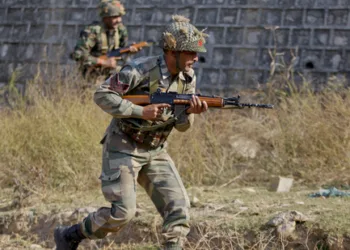 FILE - Indian army soldiers conduct a search operation in a forest area outside the Pathankot air force base in Pathankot, India, Sunday, Jan. 3, 2016. (AP Photo/Channi Anand, File)