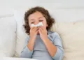 D9G226 Boy suffering from cold. Image shot 2013. Exact date unknown.